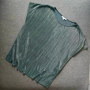 Carolina Belle Shimmer Metallic Blouse Top Small